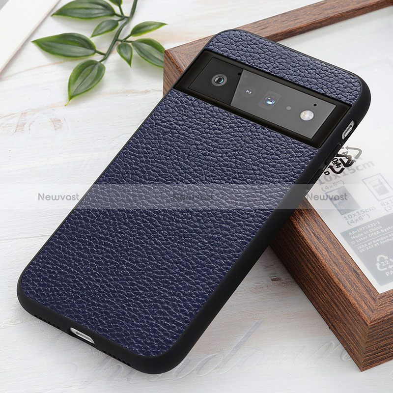 Soft Luxury Leather Snap On Case Cover B06H for Google Pixel 6 Pro 5G