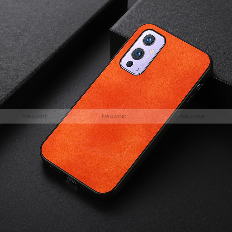 Soft Luxury Leather Snap On Case Cover B06H for OnePlus 9 5G