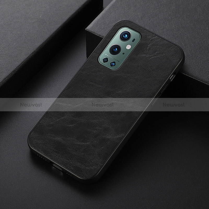 Soft Luxury Leather Snap On Case Cover B06H for OnePlus 9 Pro 5G