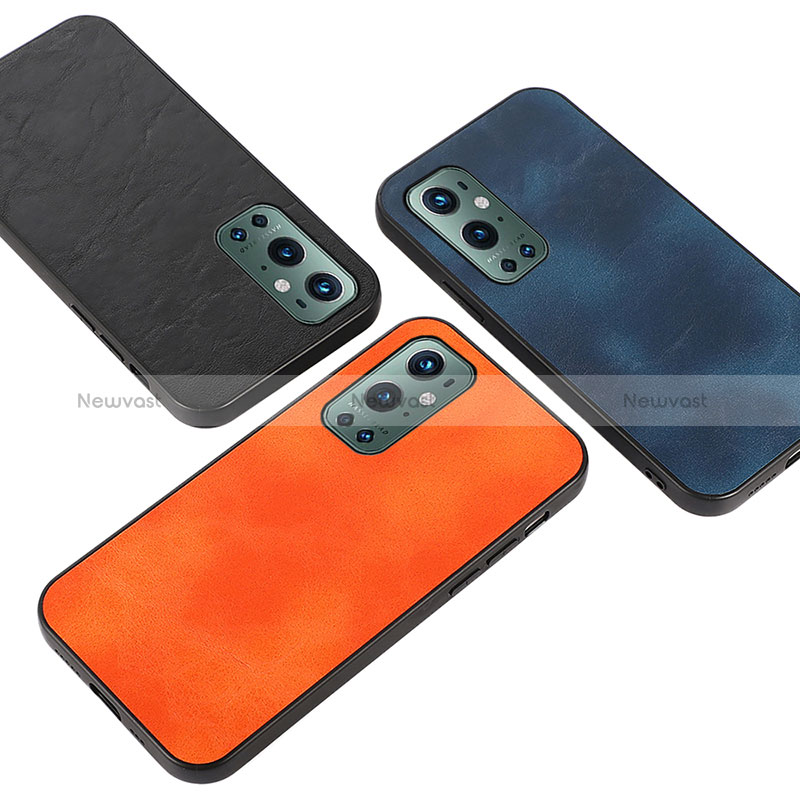 Soft Luxury Leather Snap On Case Cover B06H for OnePlus 9 Pro 5G