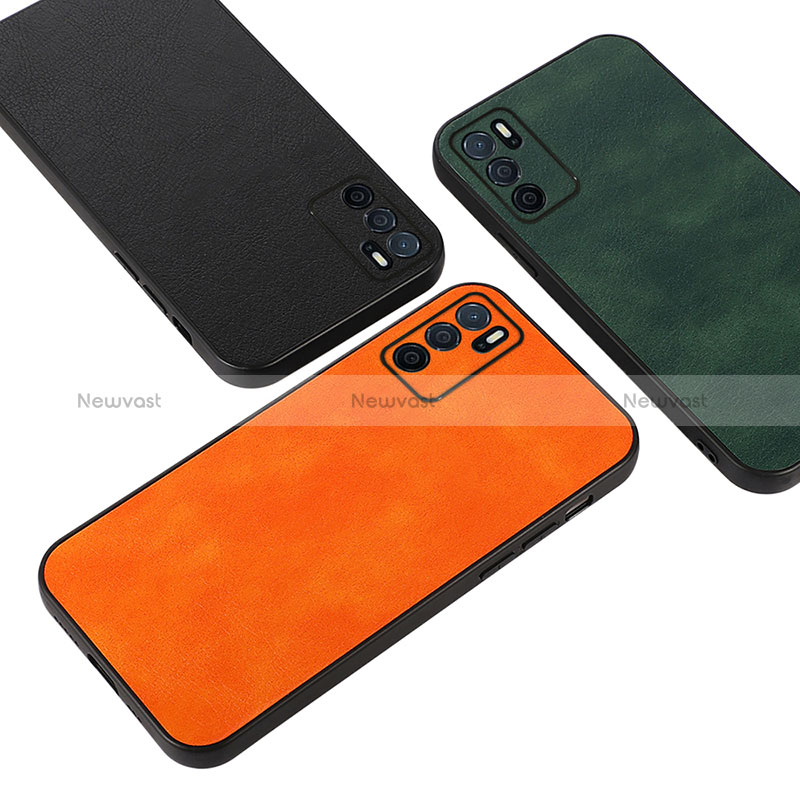 Soft Luxury Leather Snap On Case Cover B06H for Oppo A16