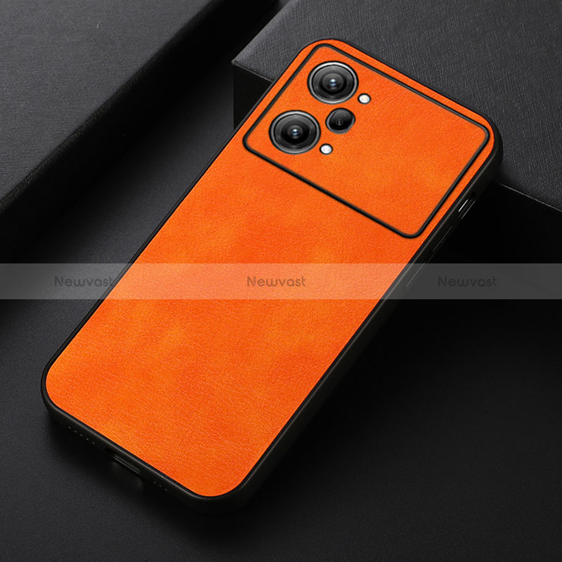 Soft Luxury Leather Snap On Case Cover B06H for Oppo K10 Pro 5G Orange