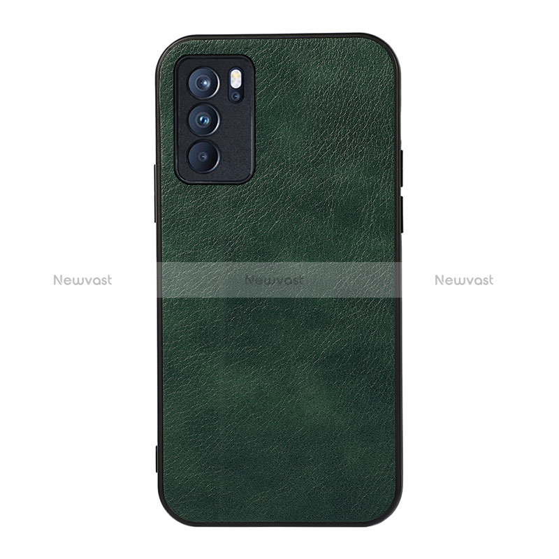 Soft Luxury Leather Snap On Case Cover B06H for Oppo Reno6 Pro 5G India