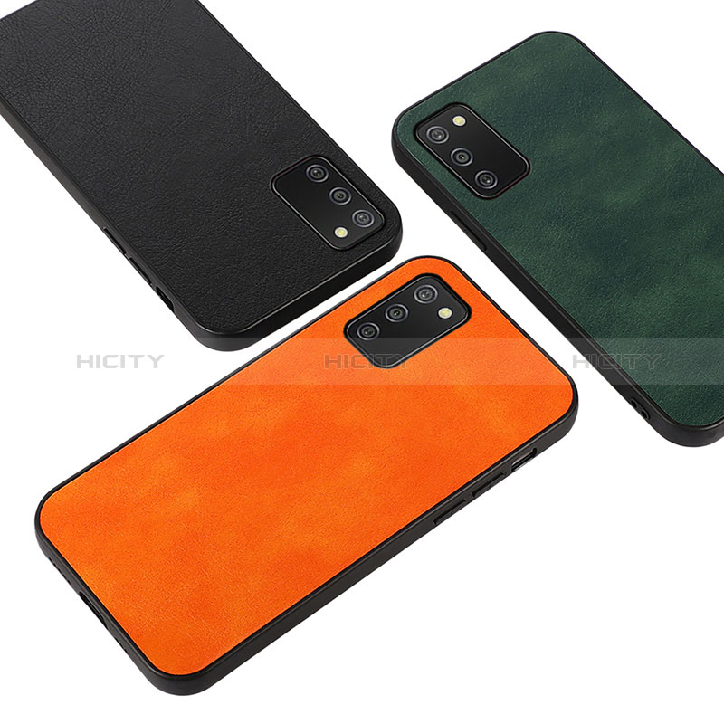 Soft Luxury Leather Snap On Case Cover B06H for Samsung Galaxy A03s