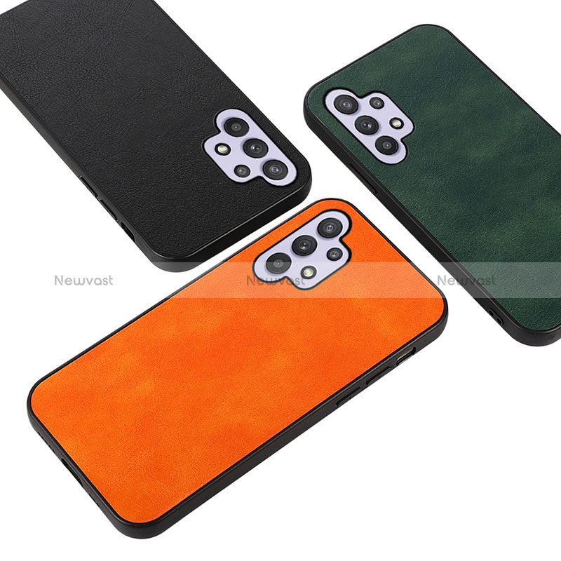 Soft Luxury Leather Snap On Case Cover B06H for Samsung Galaxy A32 4G