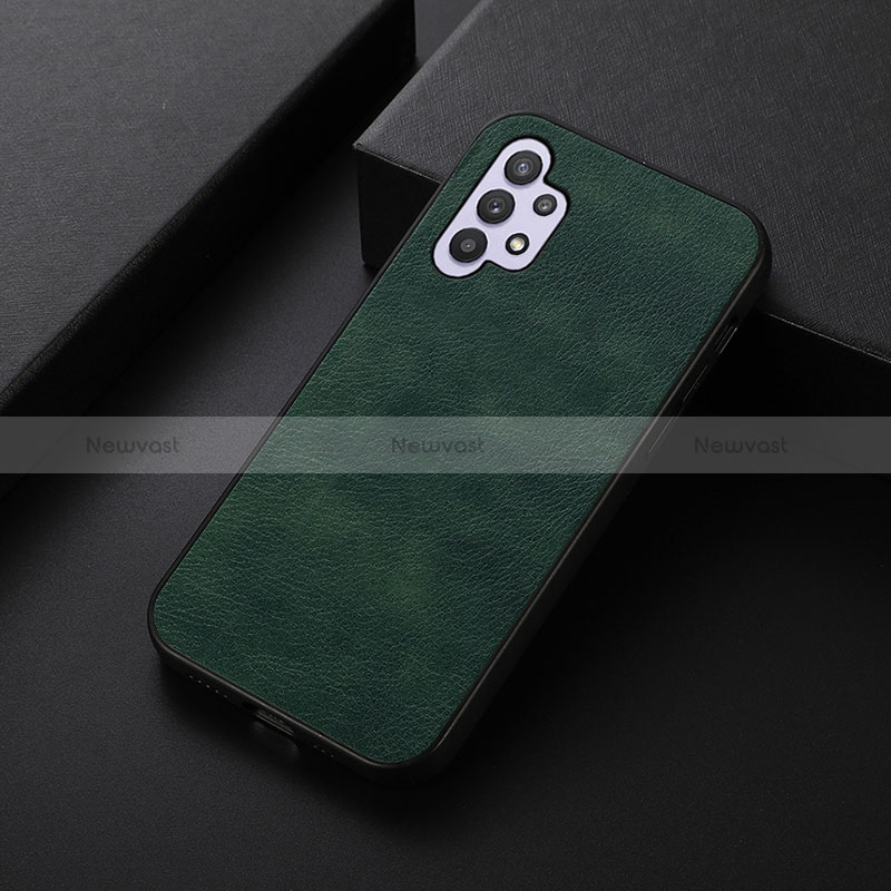 Soft Luxury Leather Snap On Case Cover B06H for Samsung Galaxy A32 4G