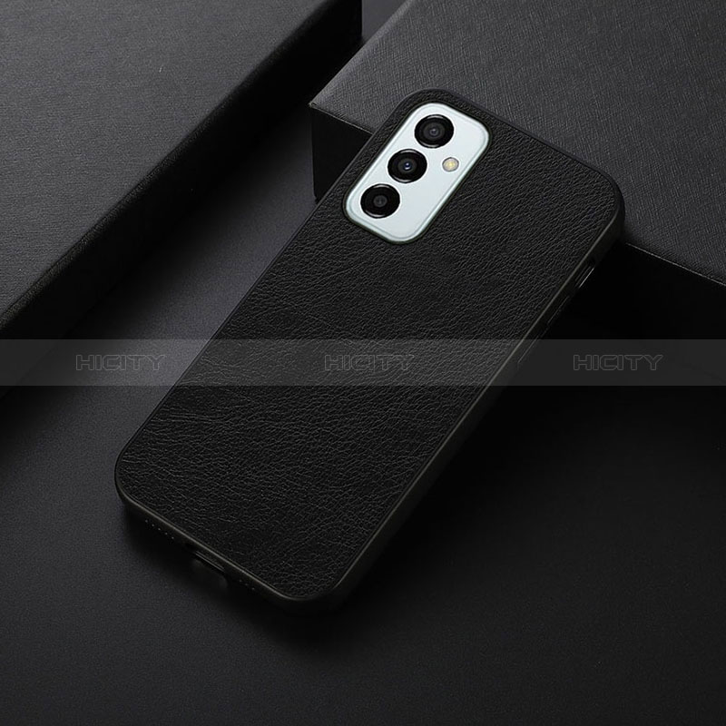 Soft Luxury Leather Snap On Case Cover B06H for Samsung Galaxy F23 5G Black