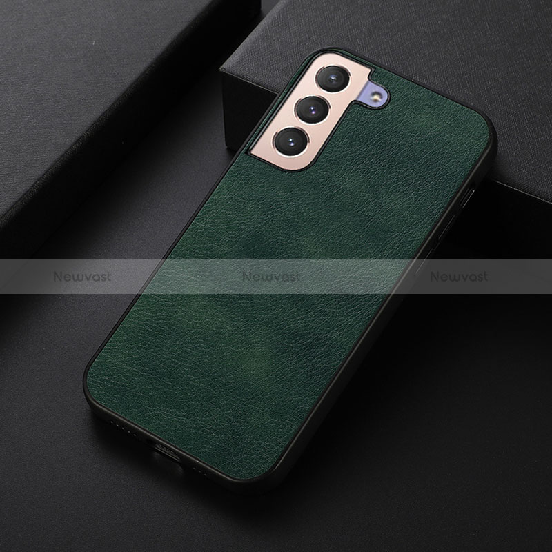 Soft Luxury Leather Snap On Case Cover B06H for Samsung Galaxy S24 Plus 5G