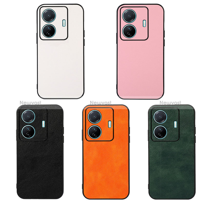 Soft Luxury Leather Snap On Case Cover B06H for Vivo iQOO Z6 Pro 5G