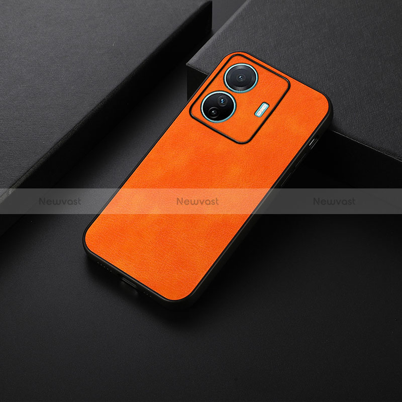 Soft Luxury Leather Snap On Case Cover B06H for Vivo T1 5G