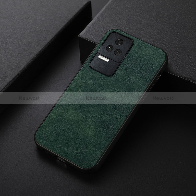 Soft Luxury Leather Snap On Case Cover B06H for Xiaomi Poco F4 5G