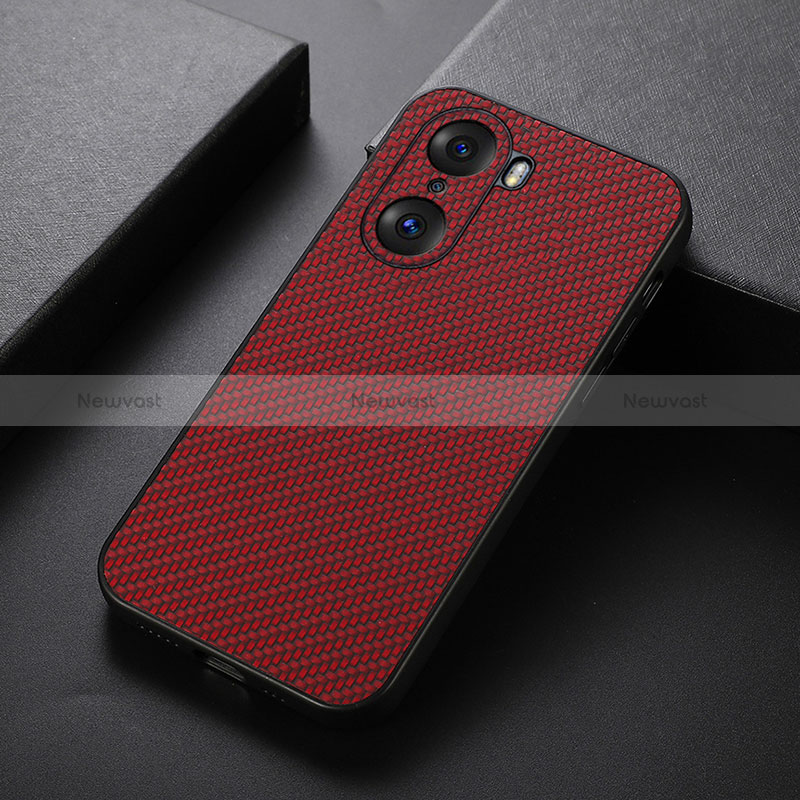 Soft Luxury Leather Snap On Case Cover B07H for Huawei Honor 60 5G