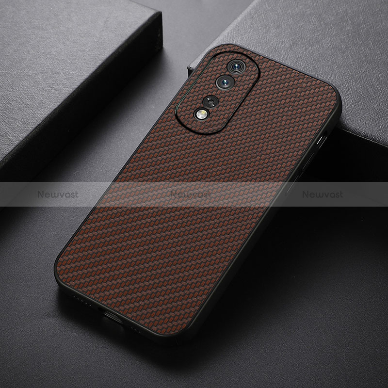 Soft Luxury Leather Snap On Case Cover B07H for Huawei Honor 80 5G