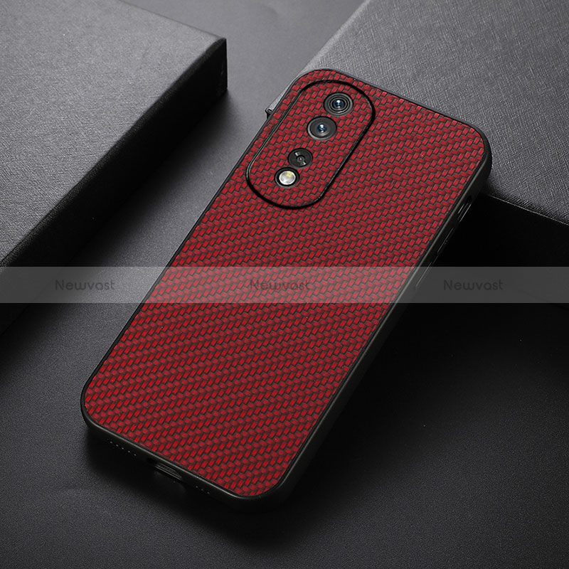 Soft Luxury Leather Snap On Case Cover B07H for Huawei Honor 80 5G