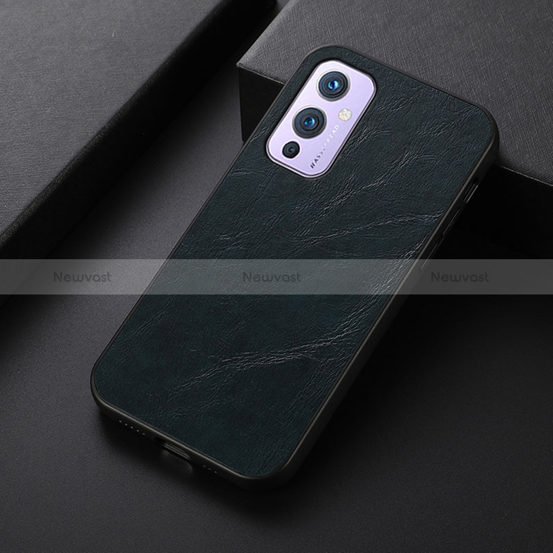 Soft Luxury Leather Snap On Case Cover B07H for OnePlus 9 5G