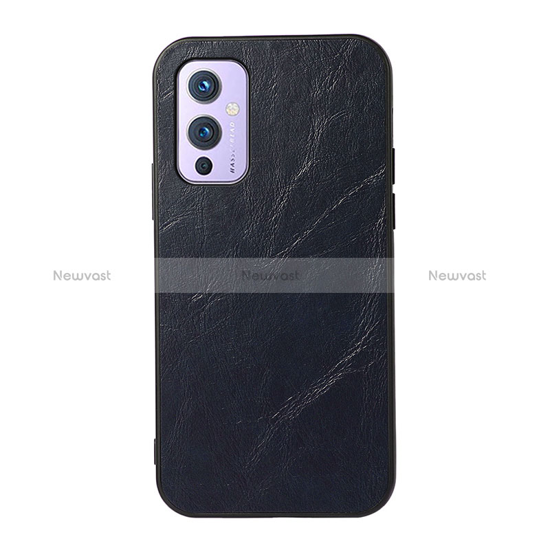 Soft Luxury Leather Snap On Case Cover B07H for OnePlus 9 5G