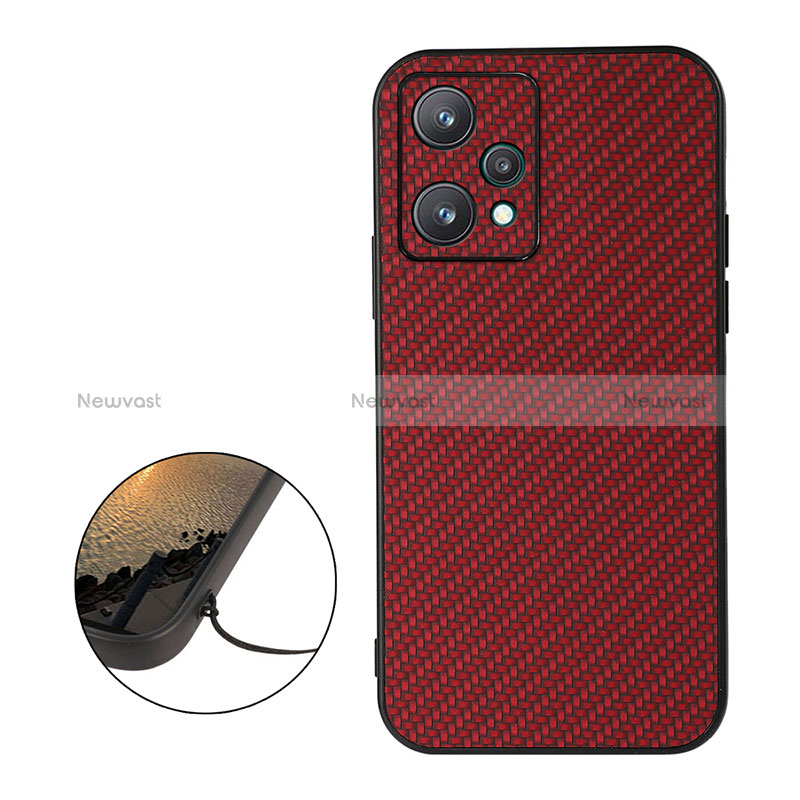 Soft Luxury Leather Snap On Case Cover B07H for Realme Q5 5G