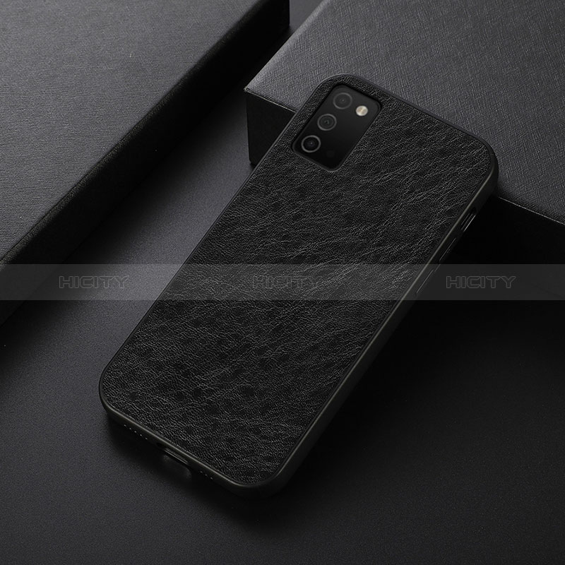 Soft Luxury Leather Snap On Case Cover B07H for Samsung Galaxy A03s