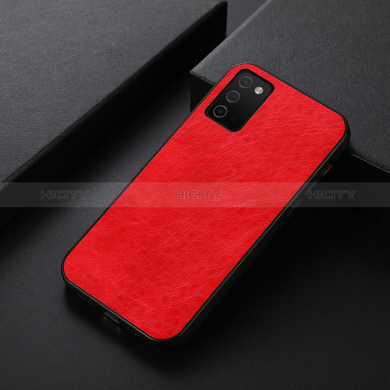 Soft Luxury Leather Snap On Case Cover B07H for Samsung Galaxy A03s