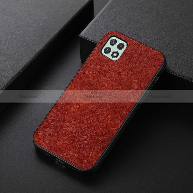 Soft Luxury Leather Snap On Case Cover B07H for Samsung Galaxy A22 5G