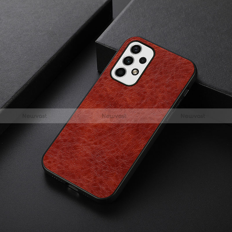 Soft Luxury Leather Snap On Case Cover B07H for Samsung Galaxy A23 4G