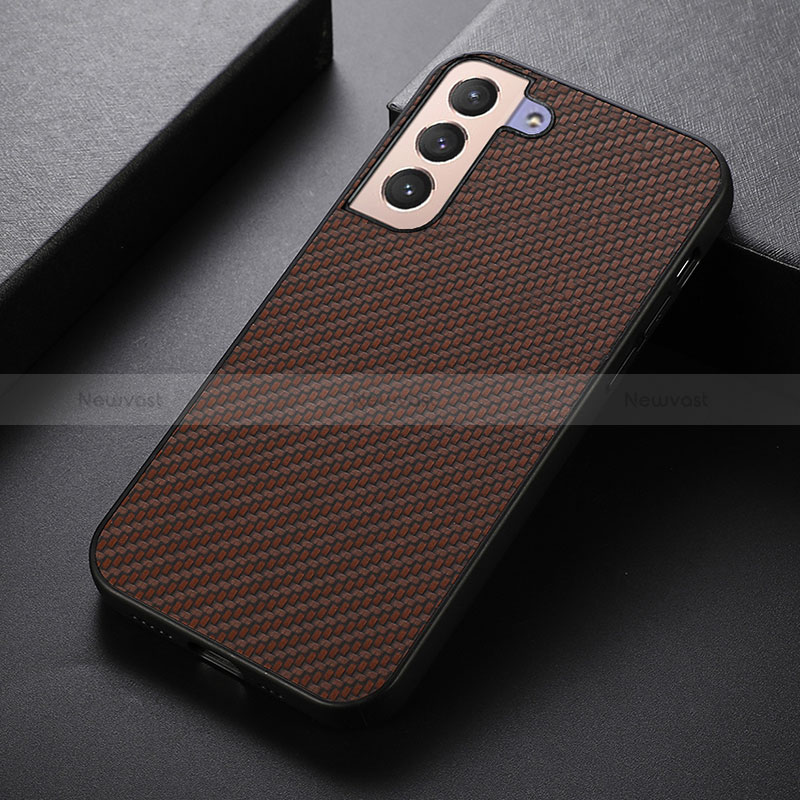 Soft Luxury Leather Snap On Case Cover B07H for Samsung Galaxy S22 Plus 5G