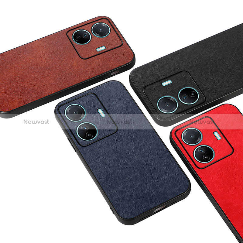 Soft Luxury Leather Snap On Case Cover B07H for Vivo iQOO Z6 Pro 5G