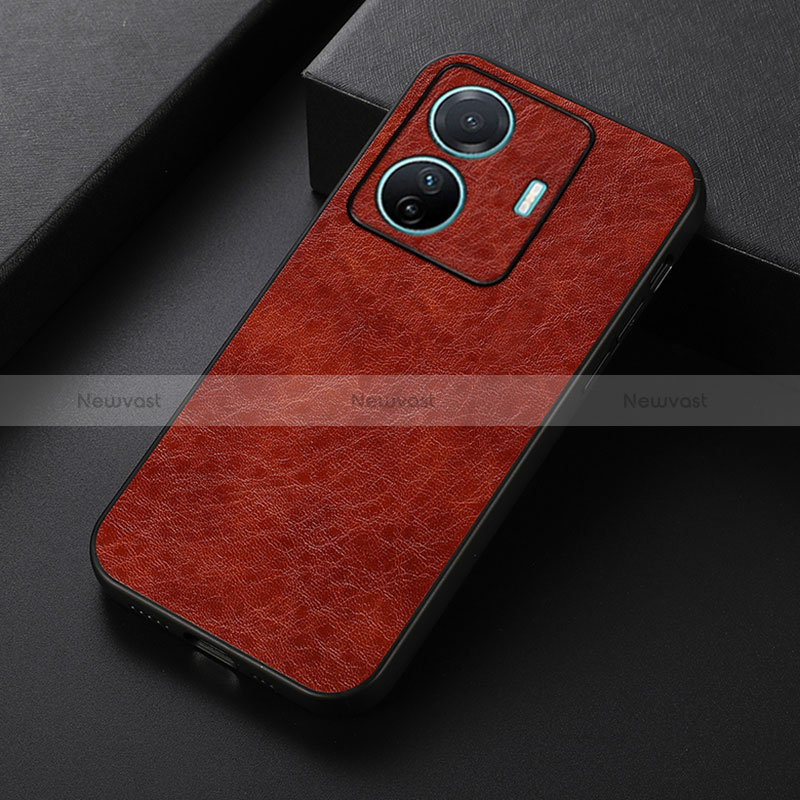 Soft Luxury Leather Snap On Case Cover B07H for Vivo T1 5G