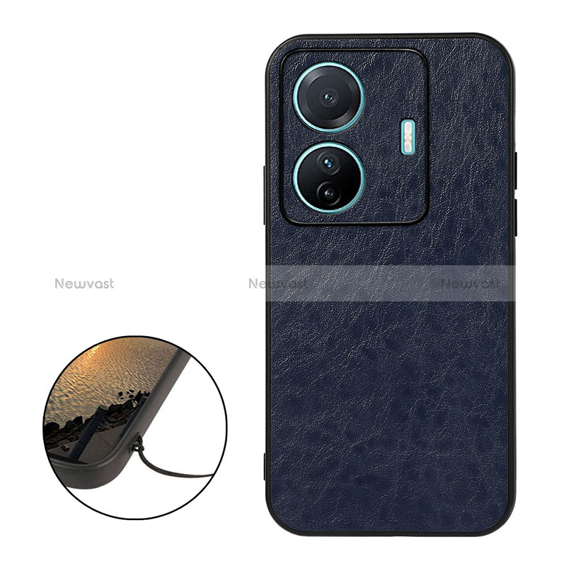 Soft Luxury Leather Snap On Case Cover B07H for Vivo T1 5G