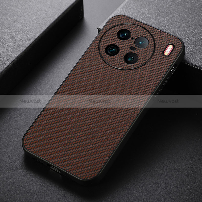 Soft Luxury Leather Snap On Case Cover B07H for Vivo X90 Pro+ Plus 5G