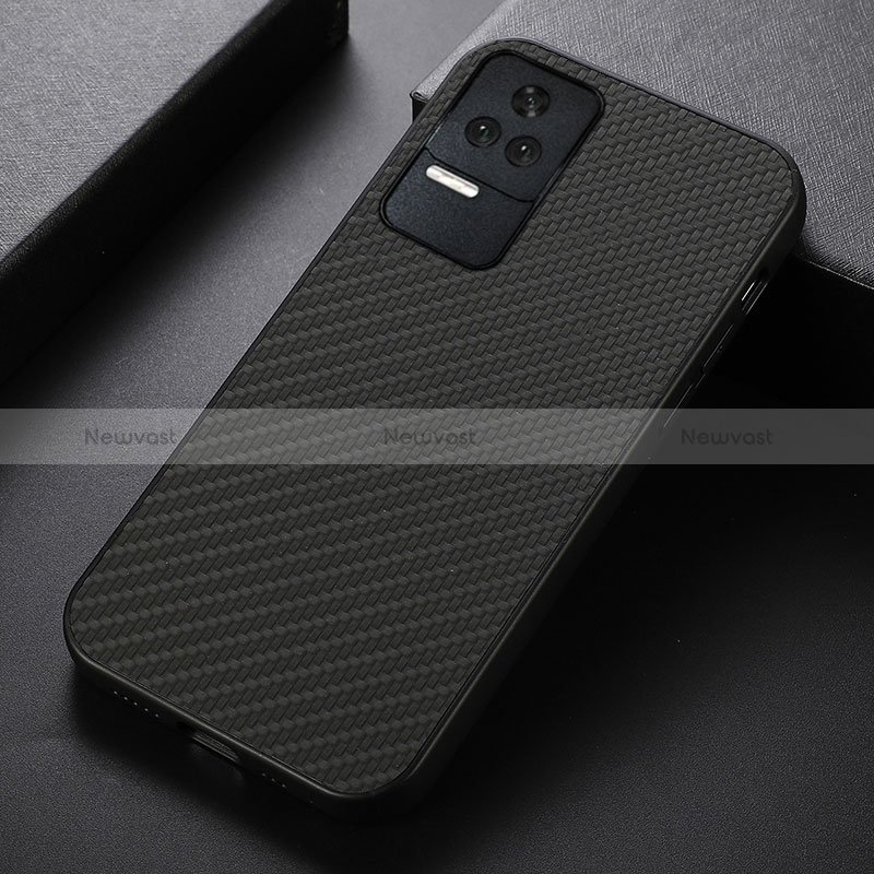 Soft Luxury Leather Snap On Case Cover B07H for Xiaomi Redmi K50 Pro 5G Black