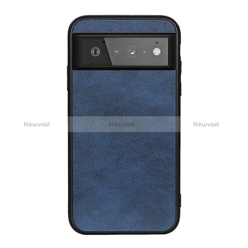 Soft Luxury Leather Snap On Case Cover B08H for Google Pixel 6 5G