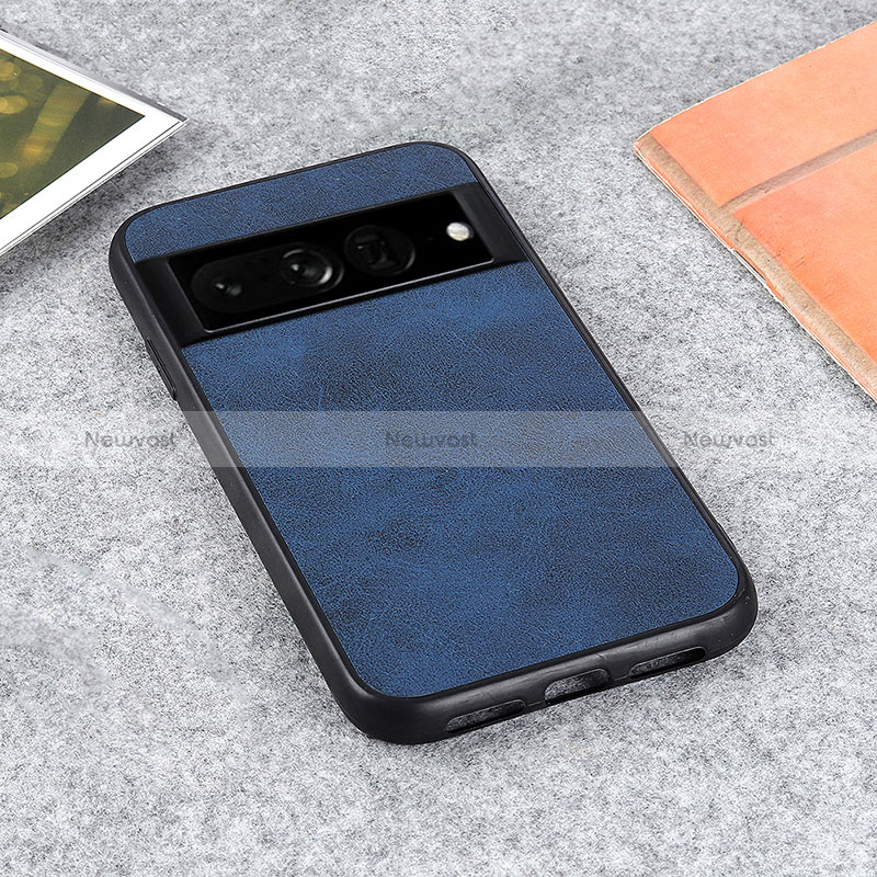 Soft Luxury Leather Snap On Case Cover B08H for Google Pixel 7 Pro 5G