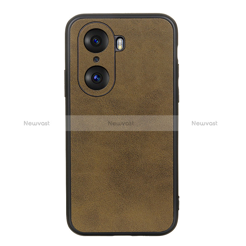 Soft Luxury Leather Snap On Case Cover B08H for Huawei Honor 60 5G