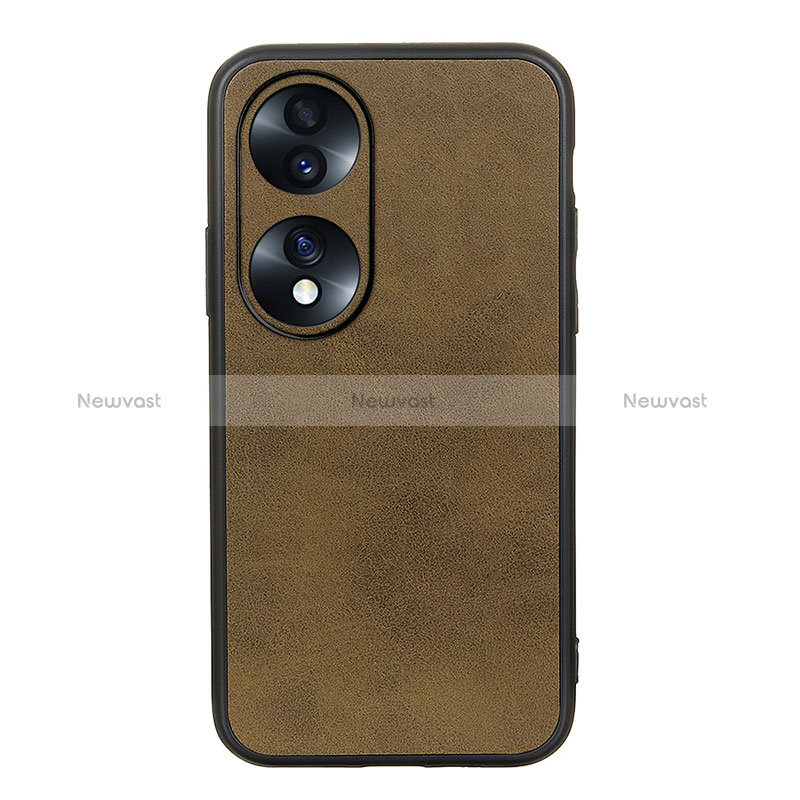 Soft Luxury Leather Snap On Case Cover B08H for Huawei Honor 70 5G