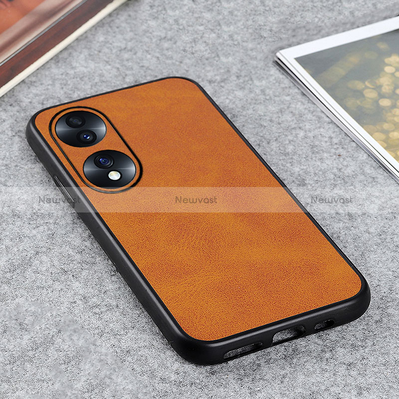 Soft Luxury Leather Snap On Case Cover B08H for Huawei Honor 70 5G