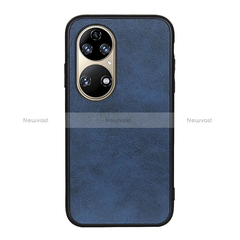 Soft Luxury Leather Snap On Case Cover B08H for Huawei P50 Pro