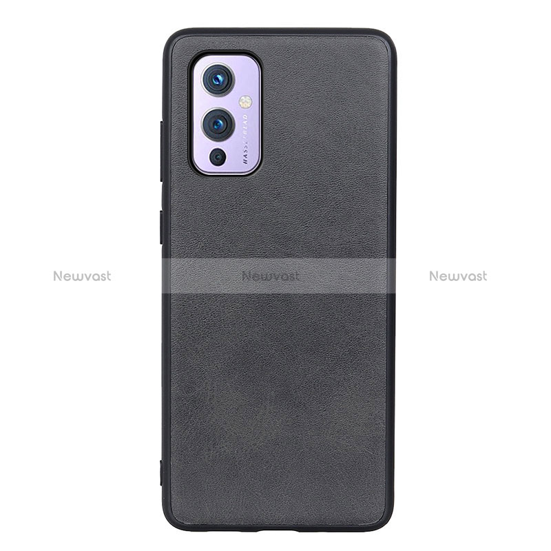 Soft Luxury Leather Snap On Case Cover B08H for OnePlus 9 5G