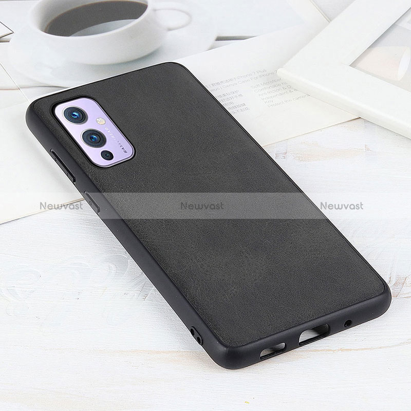 Soft Luxury Leather Snap On Case Cover B08H for OnePlus 9 5G