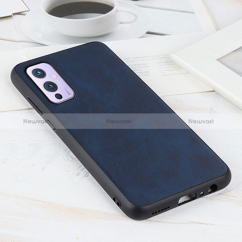 Soft Luxury Leather Snap On Case Cover B08H for OnePlus 9 5G