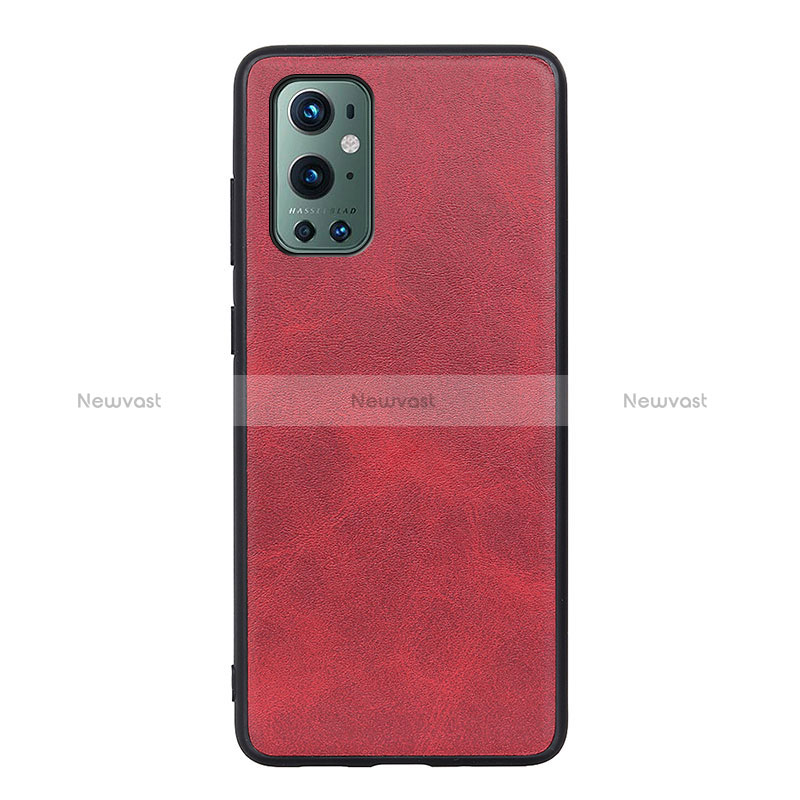 Soft Luxury Leather Snap On Case Cover B08H for OnePlus 9 Pro 5G