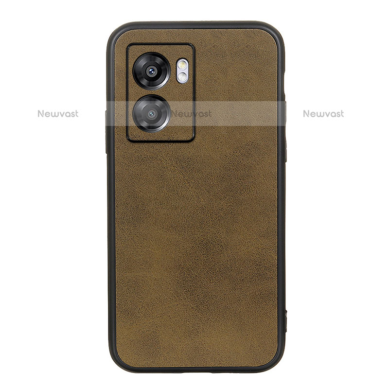 Soft Luxury Leather Snap On Case Cover B08H for OnePlus Nord N300 5G