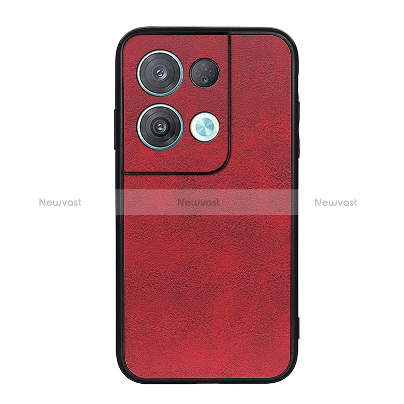 Soft Luxury Leather Snap On Case Cover B08H for Oppo Reno9 Pro 5G