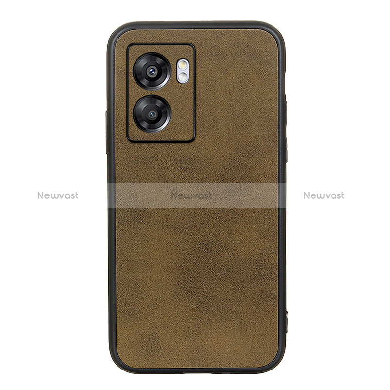 Soft Luxury Leather Snap On Case Cover B08H for Realme V23 5G