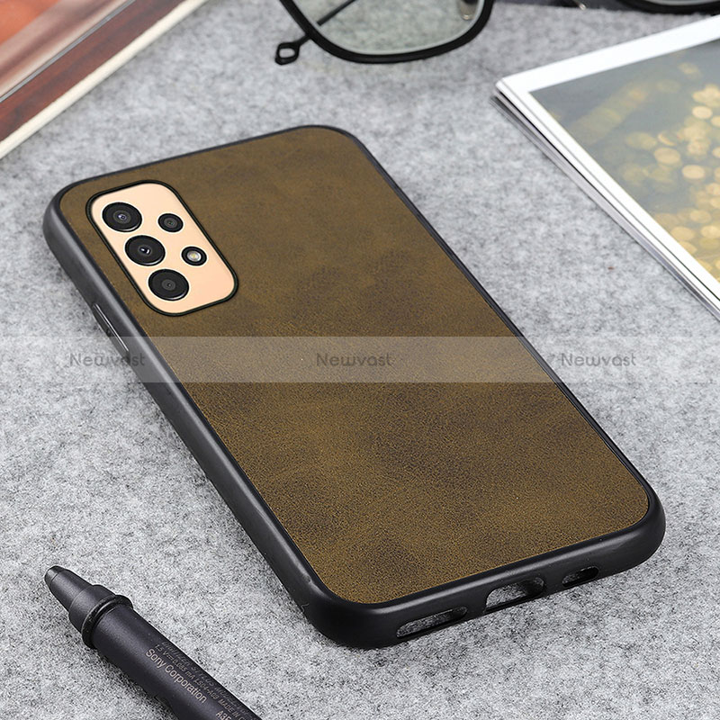 Soft Luxury Leather Snap On Case Cover B08H for Samsung Galaxy A13 4G