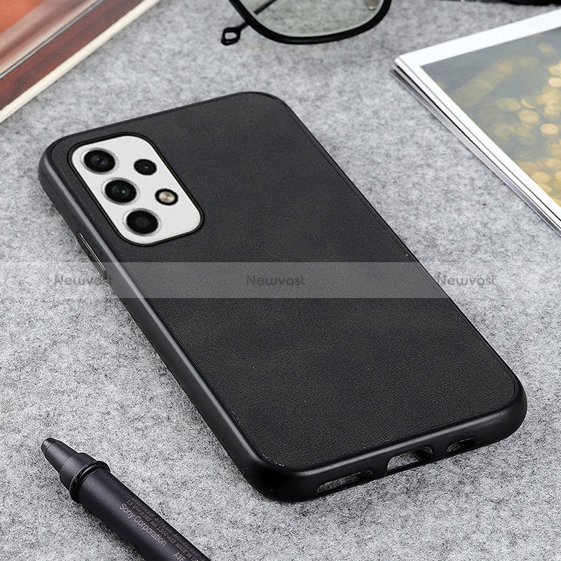 Soft Luxury Leather Snap On Case Cover B08H for Samsung Galaxy A23 4G