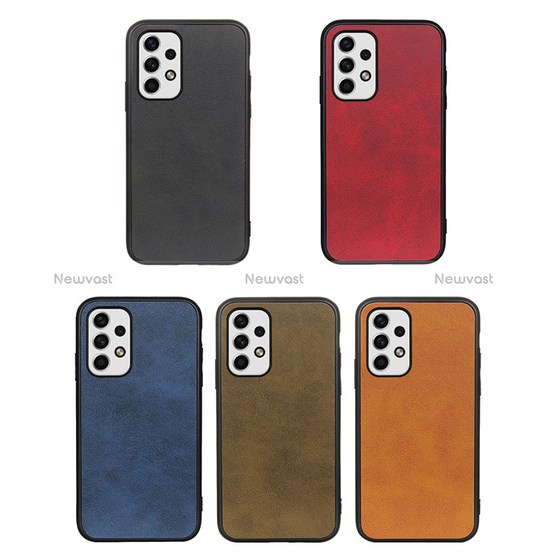 Soft Luxury Leather Snap On Case Cover B08H for Samsung Galaxy A23 4G