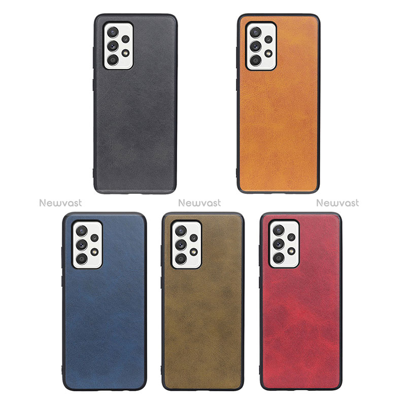 Soft Luxury Leather Snap On Case Cover B08H for Samsung Galaxy A52 4G
