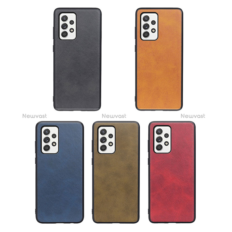 Soft Luxury Leather Snap On Case Cover B08H for Samsung Galaxy A52 5G