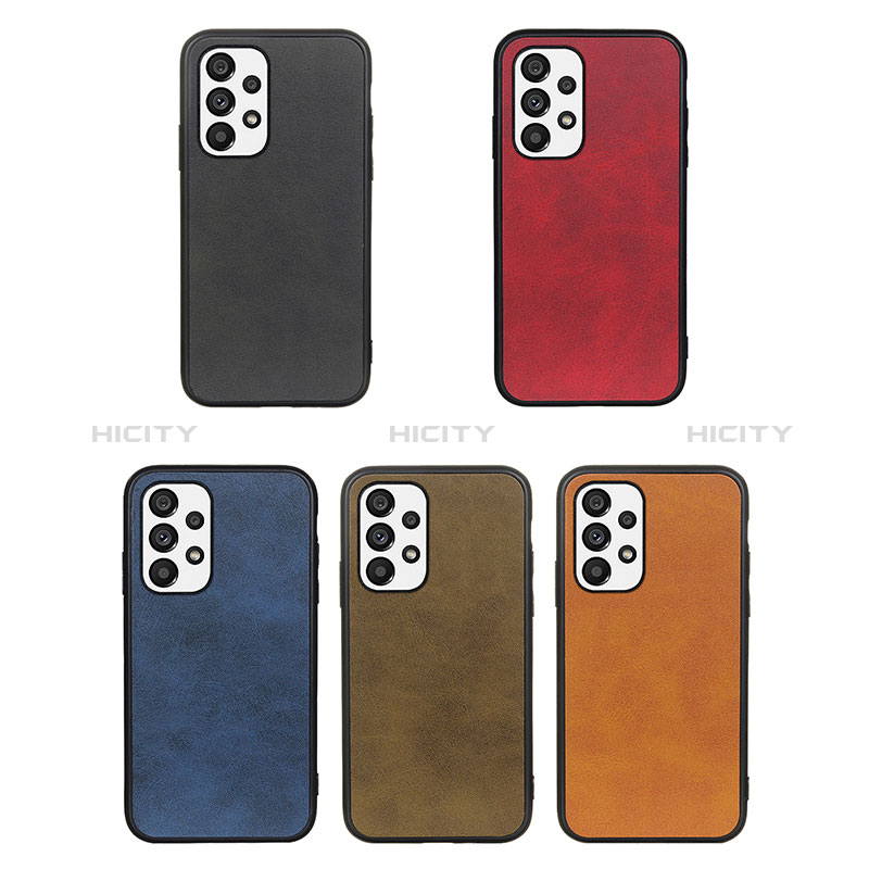 Soft Luxury Leather Snap On Case Cover B08H for Samsung Galaxy A73 5G